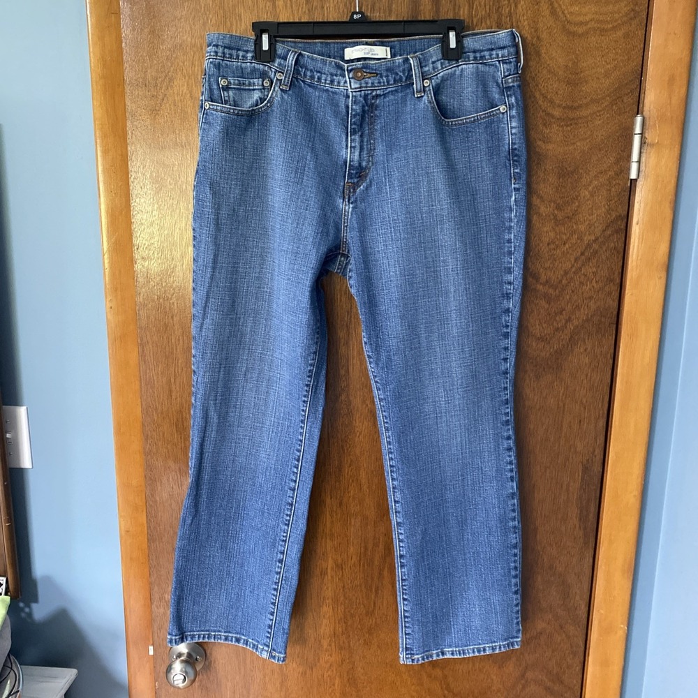 Levi's 505 Women's 14 Short Jeans Straight Medium Wash Blue Denim 155050001